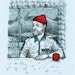 Zissou thinking Bill Murray art illustration drawing ink pencil pen digital print