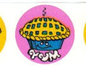 Vintage Eureka Scratch and Sniff Blueberry Stickers 80's