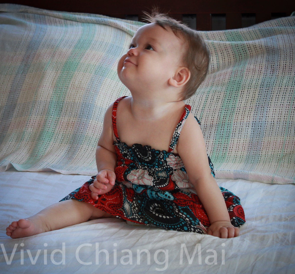 Baby girl dress, infant clothes, 4-12 months size 12 M