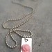 Stamped Mini Rose Necklace