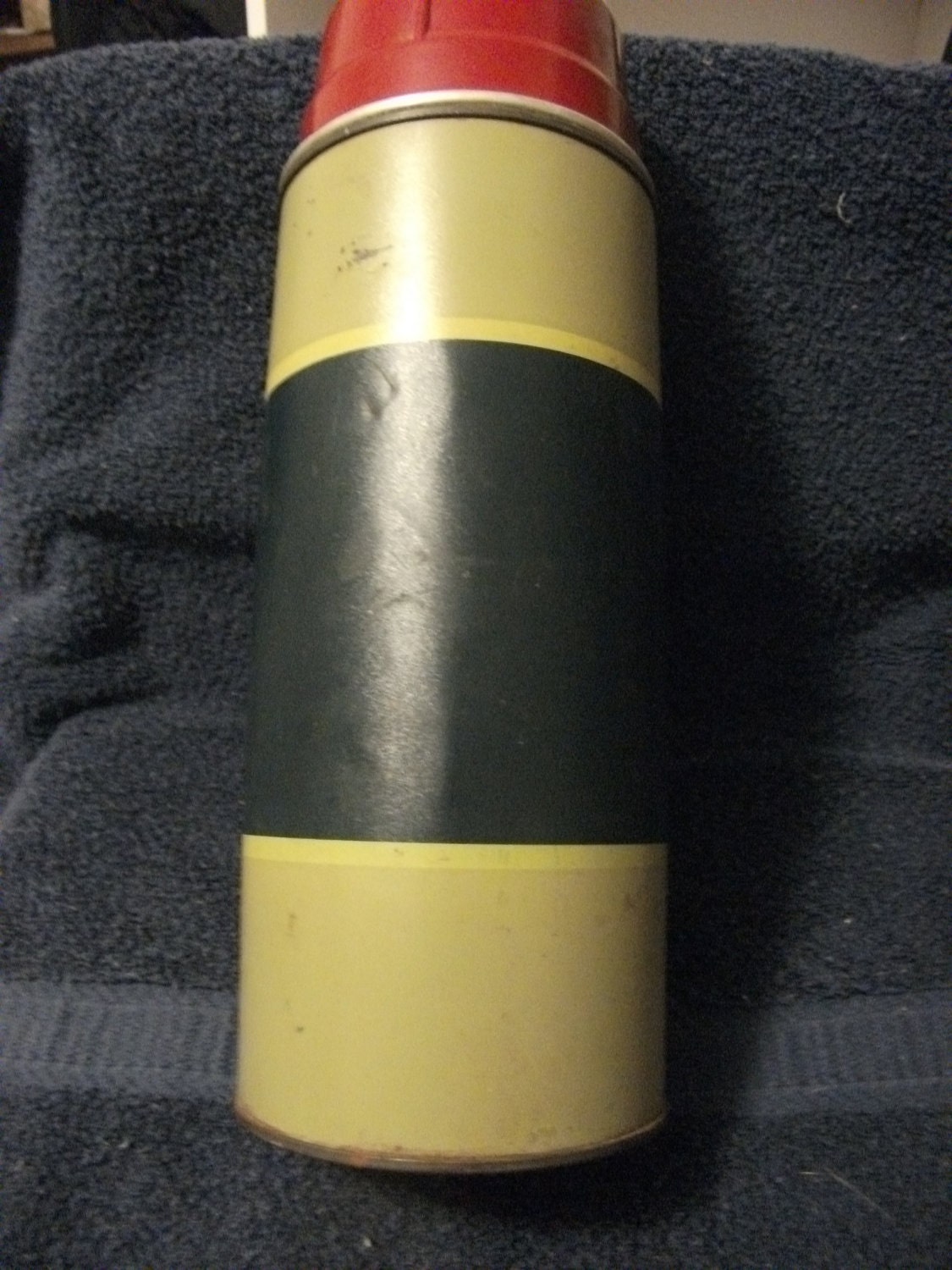 Vintage One Quart Thermos Vacuum Bottle Model No. 36 Original Cork Stopper by Aladdin ONLY 12 USD