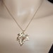 Personalized necklace - Leaf - Gold filled - Fall Maple Leaf Necklace - Hand stamped initial - Pearl