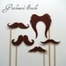 Photo booth prop Gentleman's Stache mustache on a stick