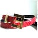 Gift for her/under 20/ trendy/ fashion -Vintage Snakeskin Red Belt - Size M - 26-30