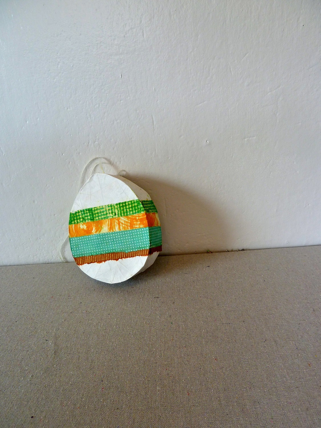 Easter Egg Piñata (white with accents, party favor size)