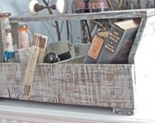 Primitive Wood Toolbox - Extra Large - Rustic Gray - SALE (Was 48.00)