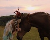 Custom feather headband