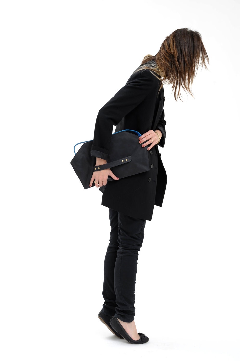 Black Envelope Clutch, everyday clutch