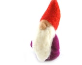 Violet Gnome Needle Felted Gnome Waldorf Gnome Soft Sculpture Needle Felted Ornament Art Doll