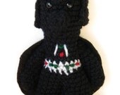 Darth Vader - READY TO SHIP - Star Wars Amigurumi Doll - 7.5 Inches Tall - Washable Handmade Toy