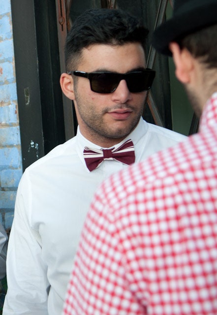 Rich Like Fine Wine Maroon and White Bow Tie- ON SALE