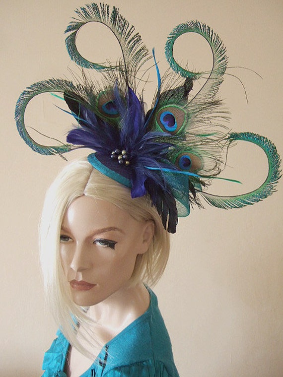 peacock fascinators