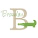 Alligator Wall Decal Initial and Name Custom Vinyl Wall Decal for Boy Baby Nursery or Boys Room 22"H x 36"W Wall Art FS072