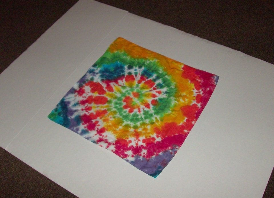 CUSTOM Tie Dye Swirl Bandana - Any Color Combination Available