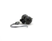 black agate earrings agate gemstone earrings crackle agate earrings silver onyx dangle earrings