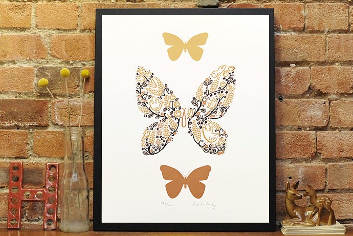 Butterfly Screenprint