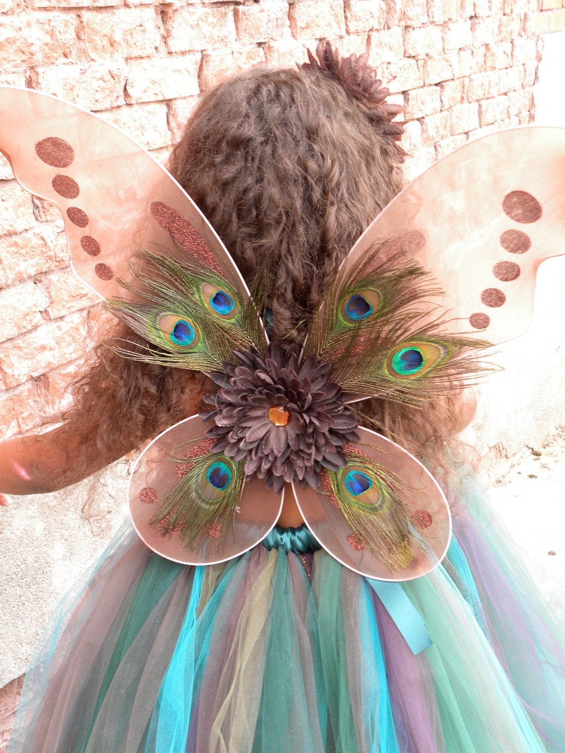 Precious Peacock Wings: Fits toddler to adult Il_570xn