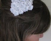 White Lily of the Valley Flower Fascinator - Hair Accessory Clip