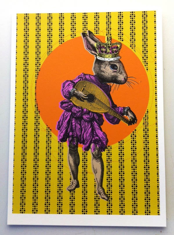 Sing me a song, Bunny King - A4 Art Print