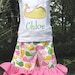 Whale Double Ruffle Capri Tank Set