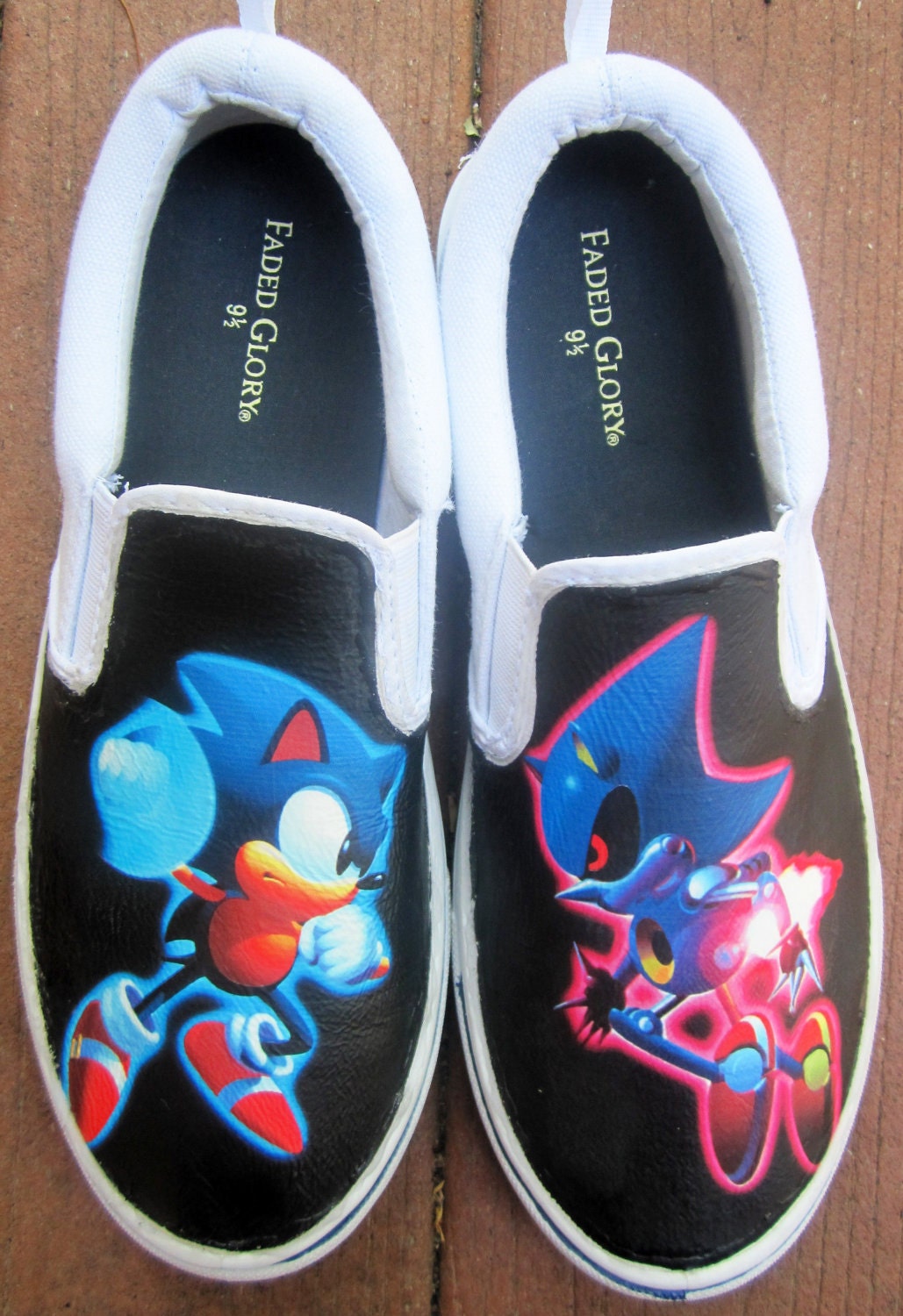Custom Sonic VS Metal Sonic Shoes