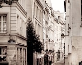 Paris Photography - Street Scene, Paris decor, Buildings, Architectural Fine Art Photograph, Urban Home Decor