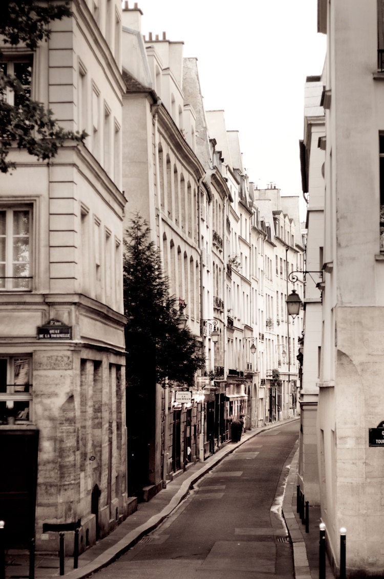Paris Photography - Street Scene, Paris decor, Buildings, Architectural Fine Art Photograph, Urban Home Decor