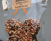 50 bird seed butterflies in eco-friendly cello - personalized, birdseed birthday (or wedding) favor