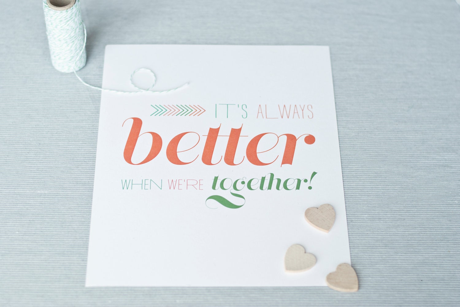 better together // 8x10 print