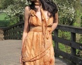 Amazon Halter Dress - Orange - Small - SALE