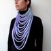 The padaung scarf - handmade with two colors