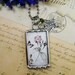 Vintage Flower And Quote- I will Be True To My Feelings And Kind To Myself Double Sided Silver Soldered Charm/Pendant/Necklace
