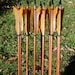 New Age Arrows, Made To Order arrow set in your draw weight and length, dozen arrows, traditional wood archery arrows