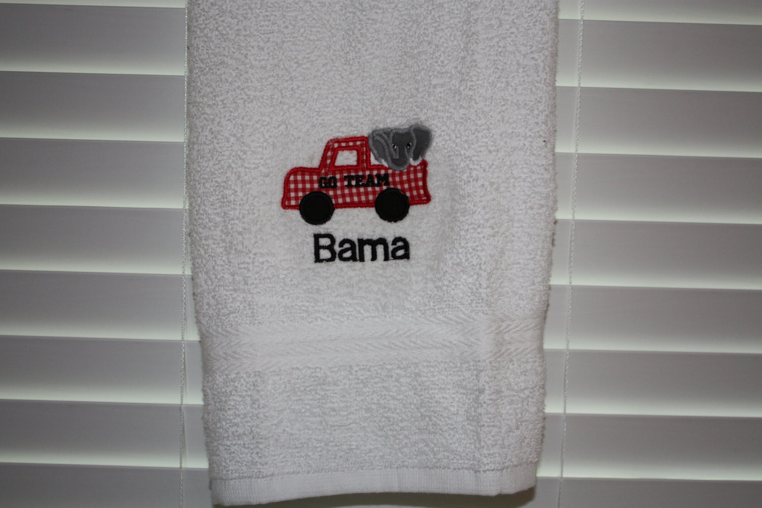 Hand Towel Alabama Football Sports Applique NEW Custom Made