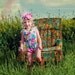 Under The Sea made to match Lottie Da Baby's Garden District Seafoam dress shabby chic headband