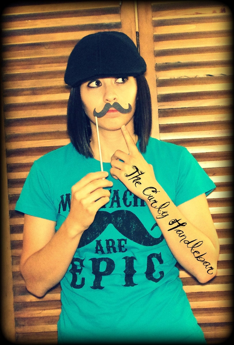Mustache on a Stick - The Curly Handlebar