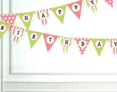 Happy Birthday Banner - DIY Printable - Camp Theme