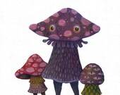 The Fungi Sisters - original acrylic painting