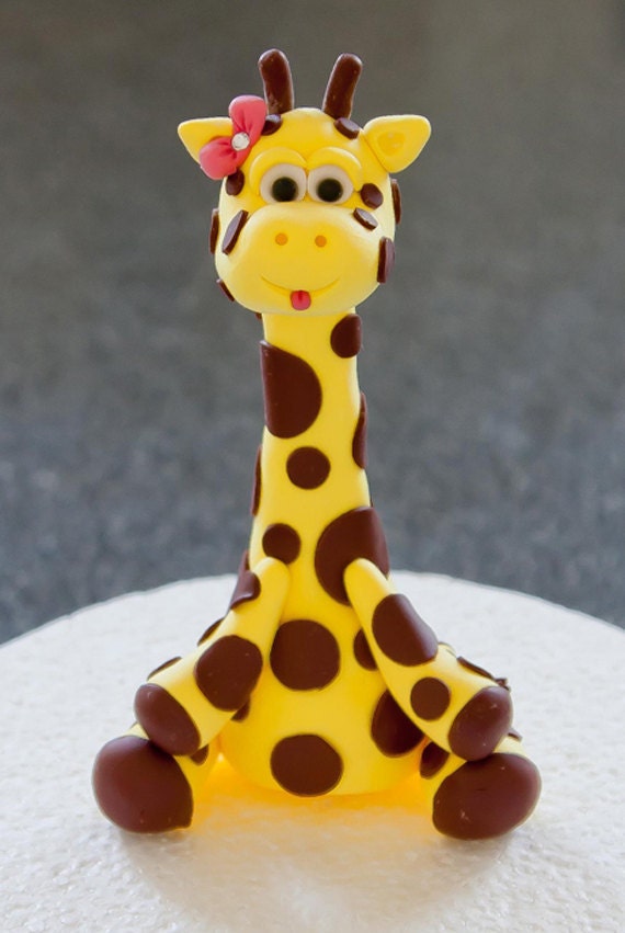 Goofy Little Giraffe Cake Topper