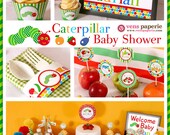 Caterpillar Baby Shower Package Personalized FULL Collection Set - PRINTABLE DIY - BS820CA1x Il_170x135