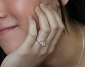 Herkimer Diamond Ring In Silver