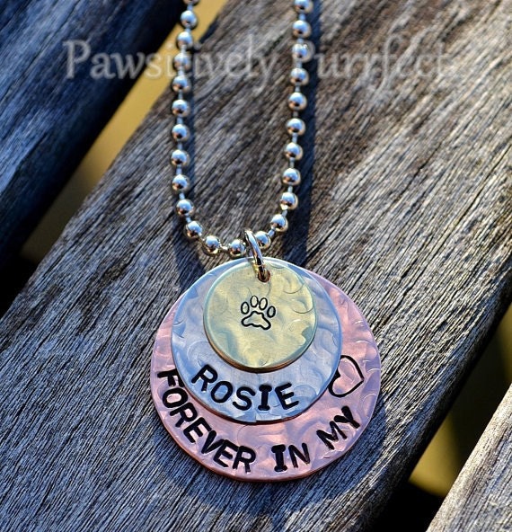 Forever In My Heart Personalized Handstamped Memory Necklace