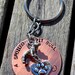 A Spoiled Pit Bull Owns My Heart Handstamped Keychain