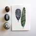 Featured in West Elm - Feather Watercolor Painting - Black Friday Cyber Monday - Archival Art Print - 5x7 Elm Feathers
