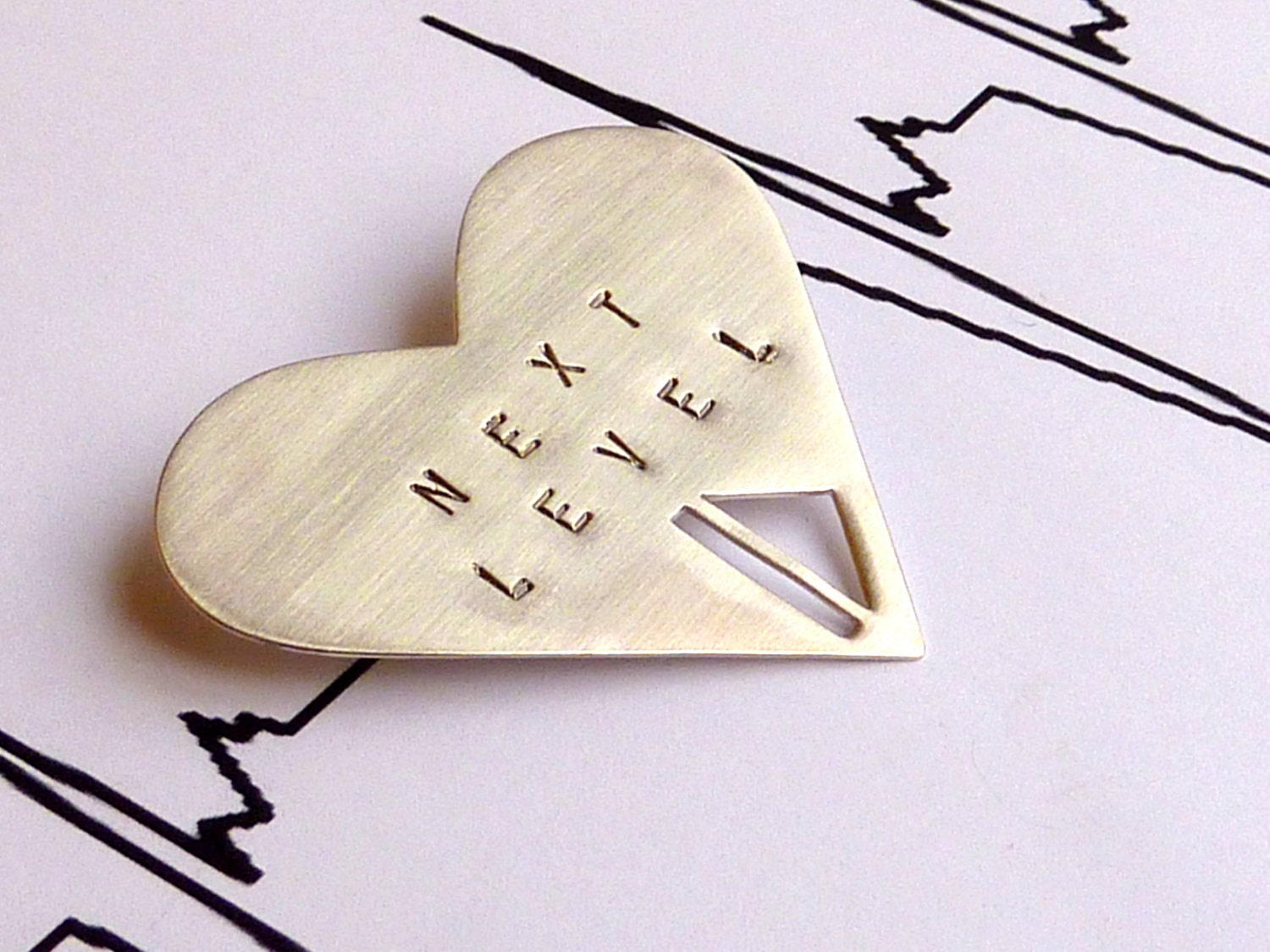 Heart Brooch "Next Level" Sterling Silver