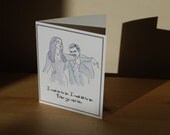Gomez and Morticia Addams Card