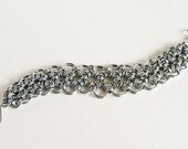 Stainless Steel Bracelet Tapered Japanese Chainmaille 12 in 2 Chain Maille Mail 7.5" Bracelet