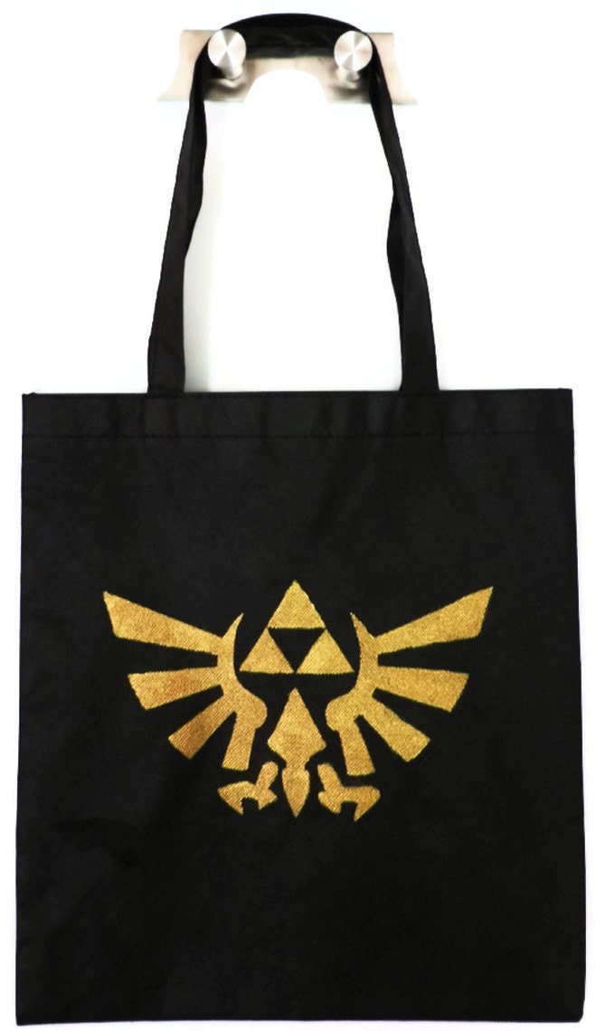 Nintendo Legend of Zelda Link Hyrule Royal Crest Triforce on a Tote Bag