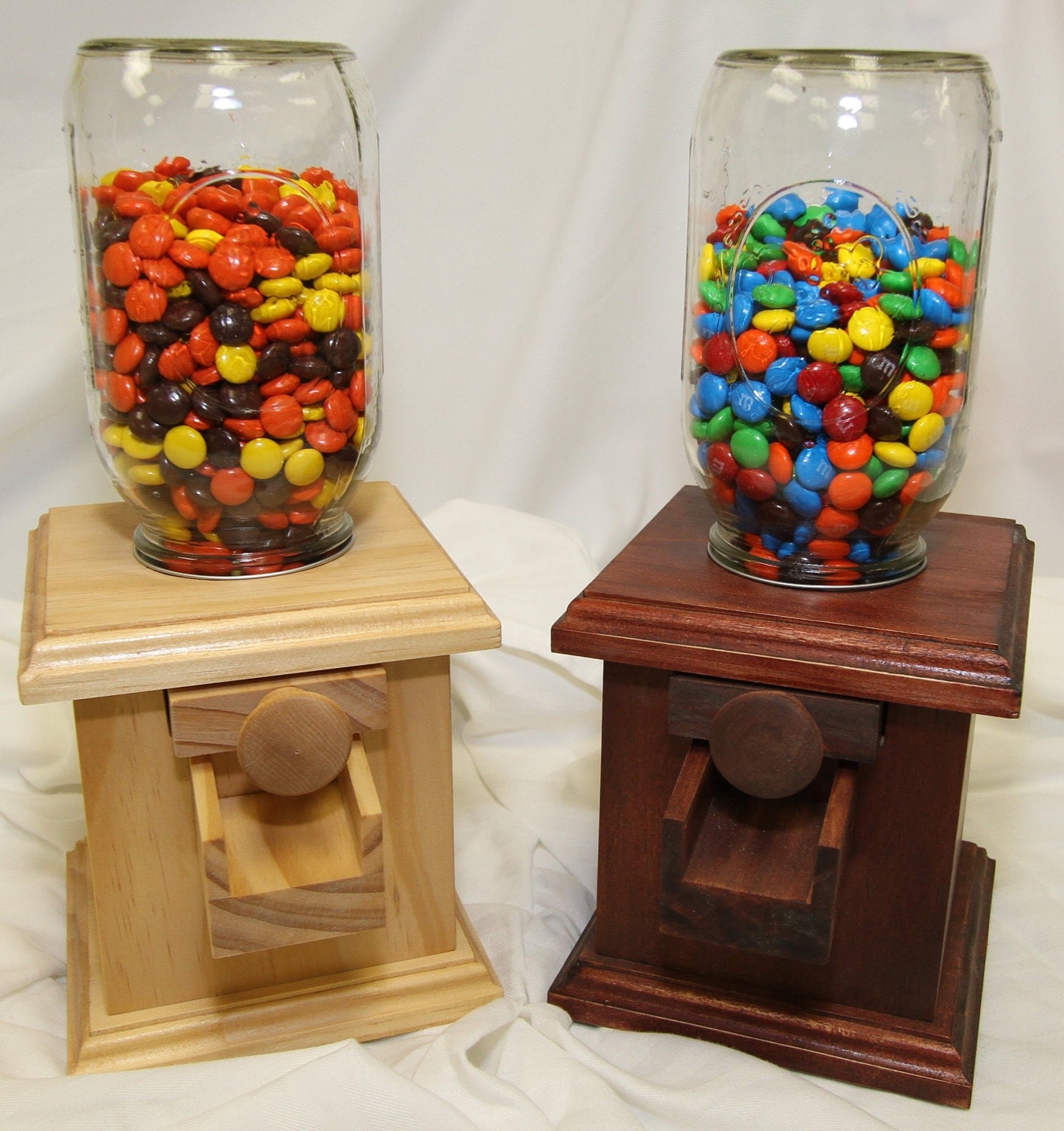 Handmade Wooden Candy Dispenser M&M Peanut Skittles Snack Etsy in