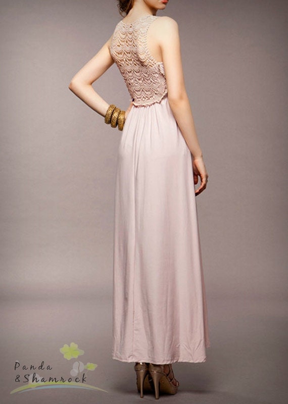 baby girl/women dress/cotton/long/V neck/lace back/sexy